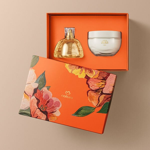 Kit Natura Aura Alba — Eau de Parfum 75ml + Crema Corporal 200g